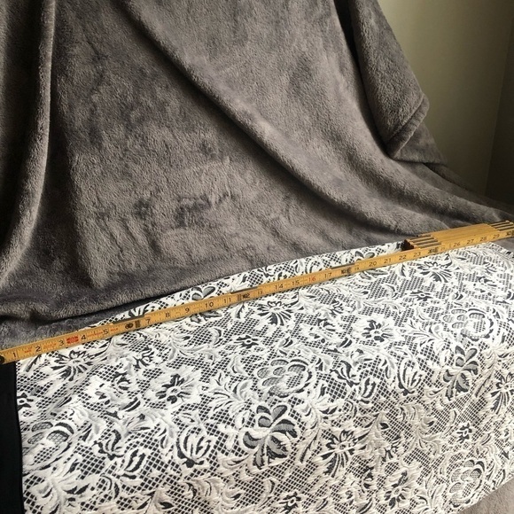 𝅺SOUL Harmony Energy SHE Black white floral‎ abstract design pencil skirt  LG - Picture 12 of 12